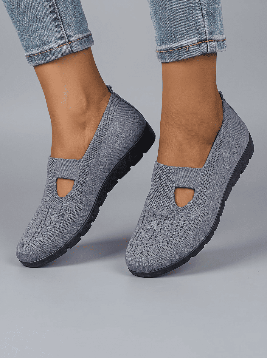 Lina | Atmungsaktive Damen-Slipper aus Strickmaterial